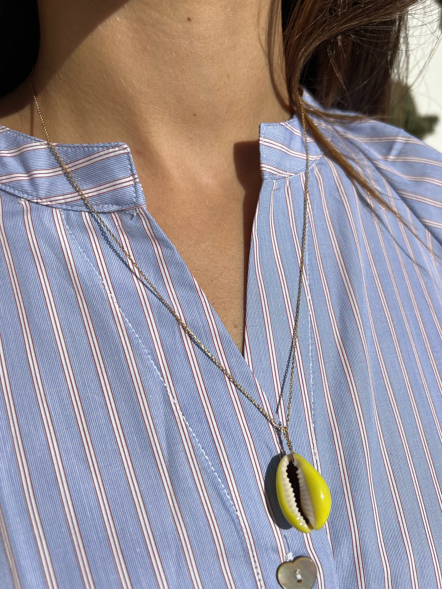 Necklace - Fine jewelry Collier MERCO Yellow  laqué