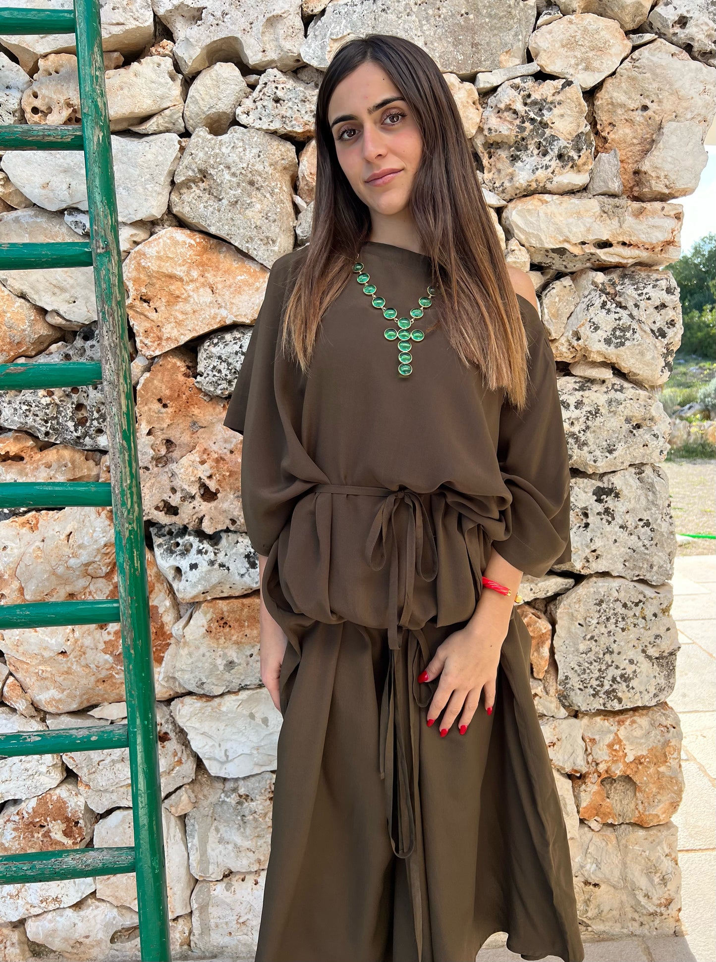 Dress - TANAGRA - Extra-Long / Bronze