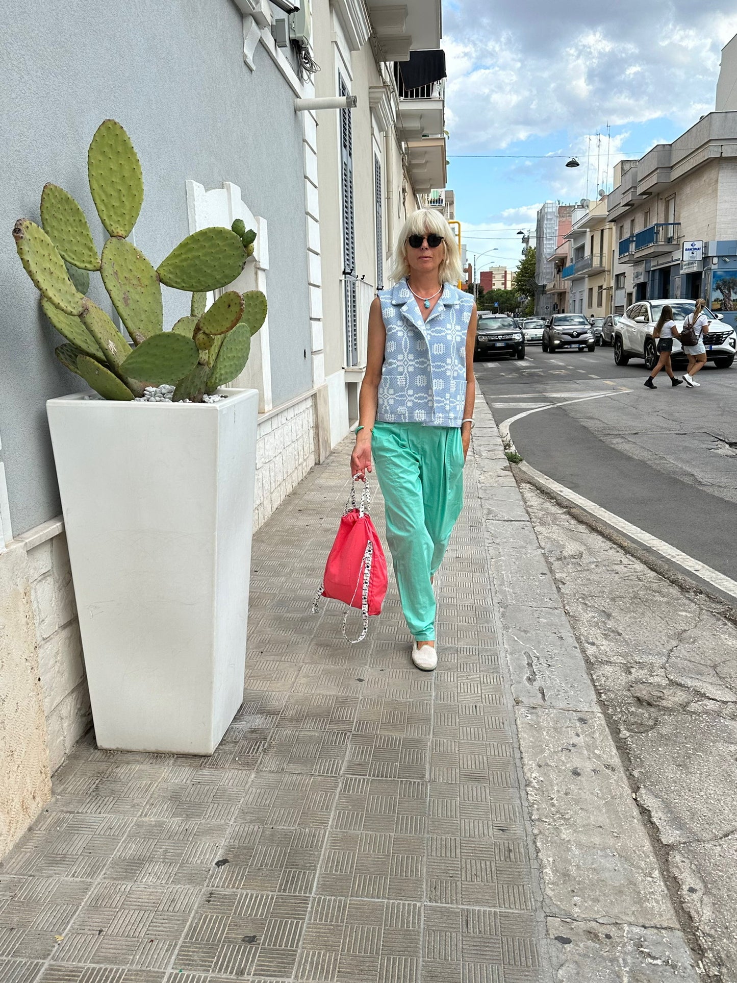 Pantalon - Opéra vert pomme pâle