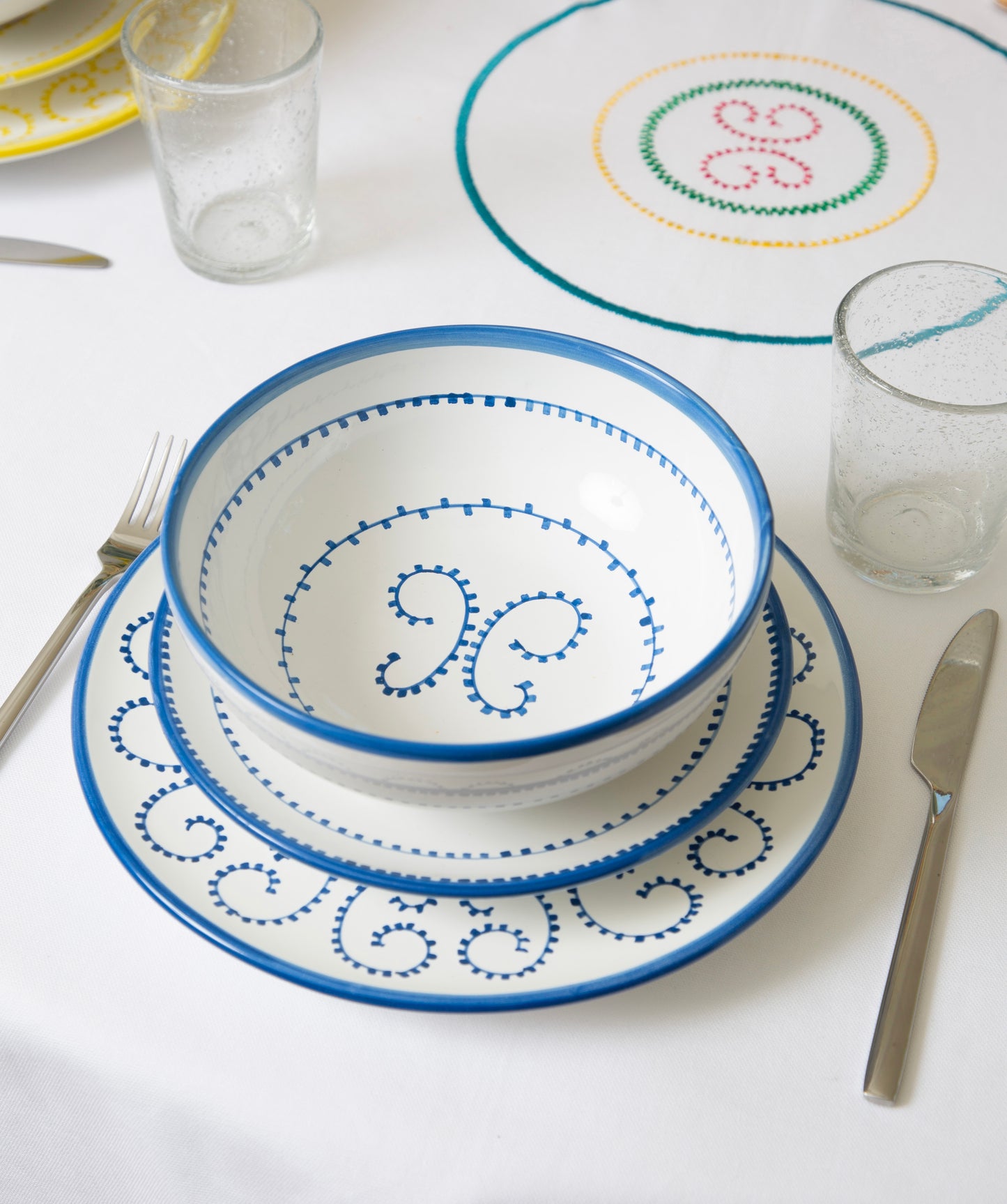 Plate - Blue Luminaria Soup Plate