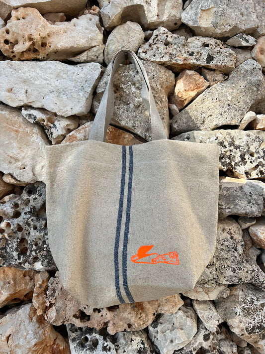 Bag - Tote Bag Orange Mermaid