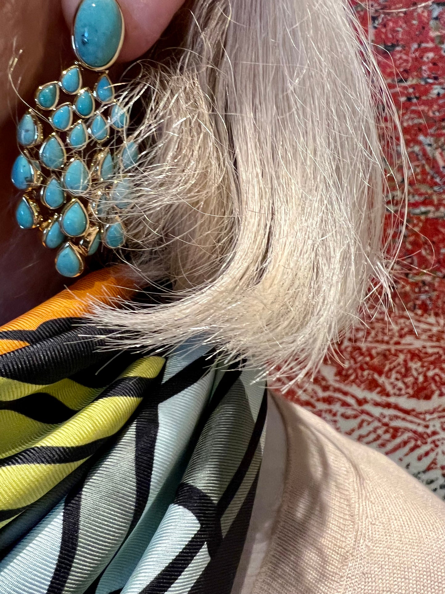 Earrings - Cherokee turquoise - Aurelie Bidermann