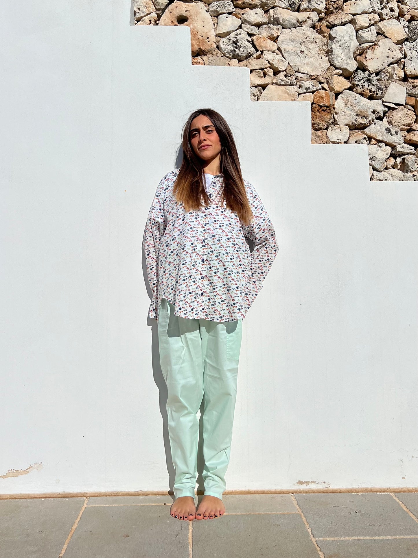 Pantalon - Opéra vert pastel