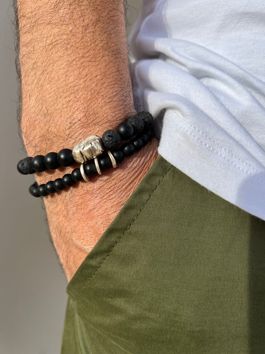 Bracelet Men - 1 Pépite Black