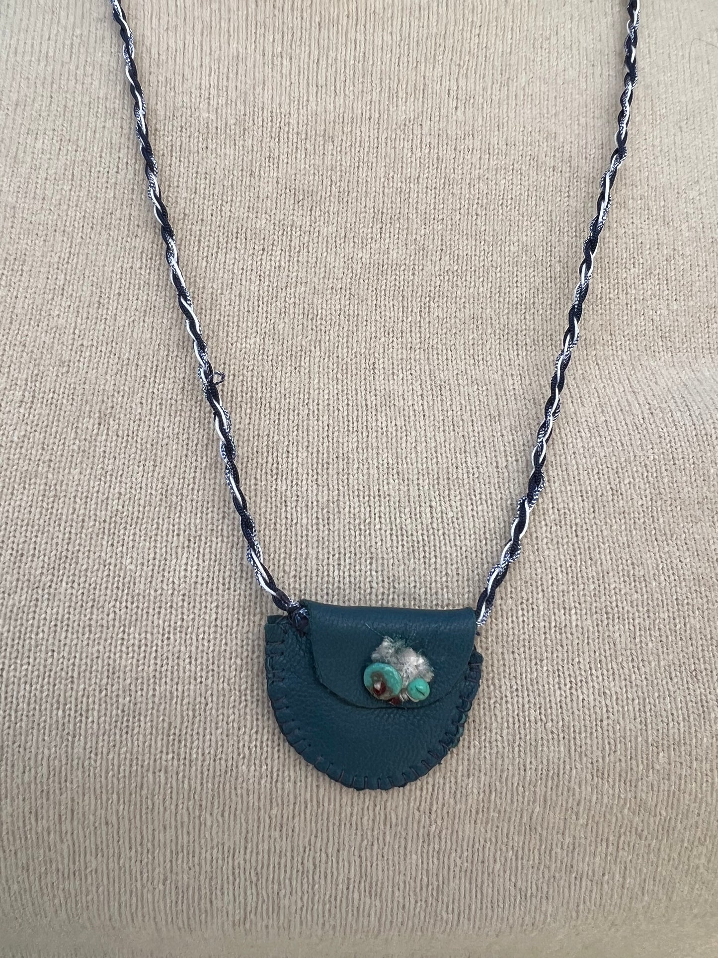 Necklace - Adjustable Sacchetto Necklace Duck Blue