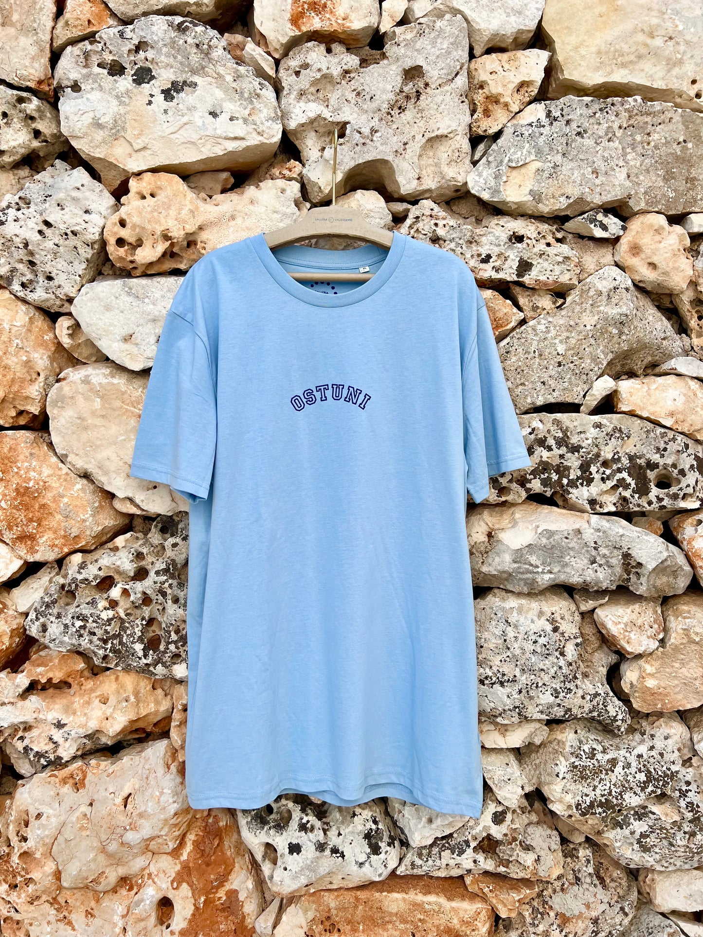 T-shirt Ostuni Bleu Ciel Unisexe 