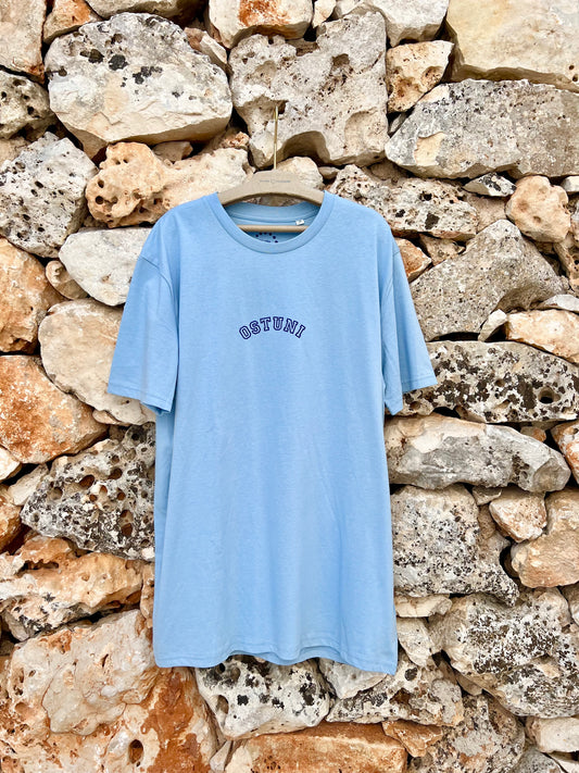 T-shirt Ostuni Bleu Ciel Unisexe 