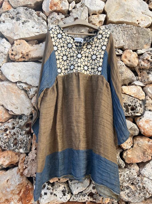 Dress -  Festa Short Dress Brown