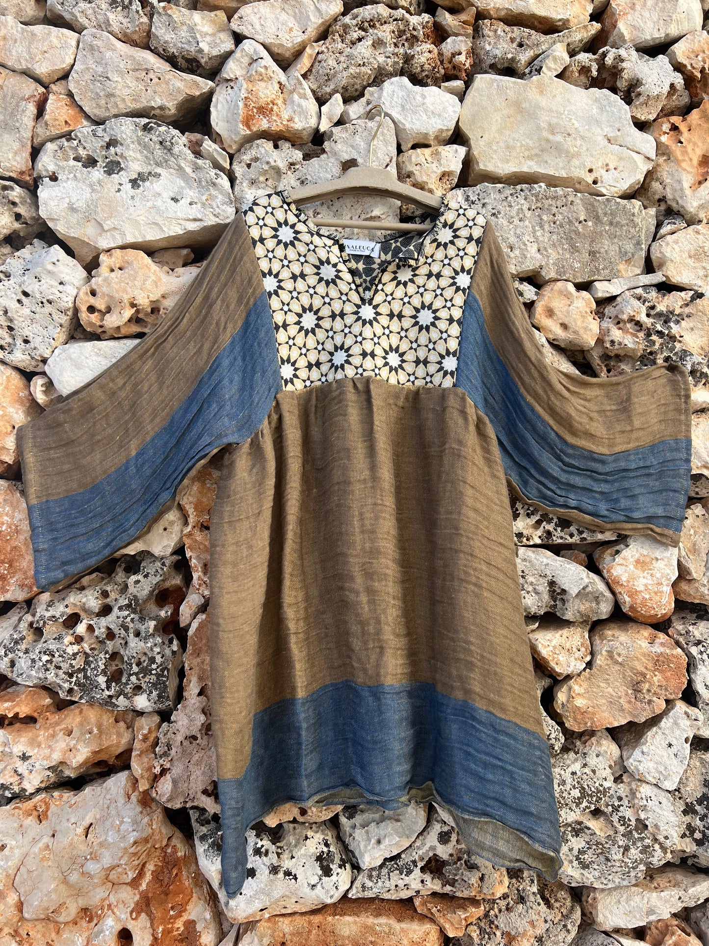 Dress -  Festa Short Dress Brown