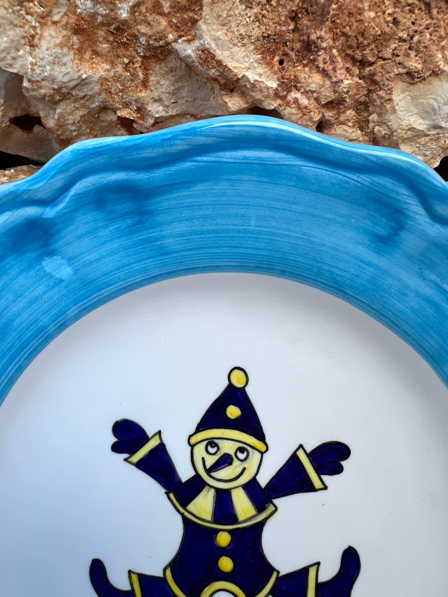 Plate - Timeless Pearly x Popolo Pinocchio blue