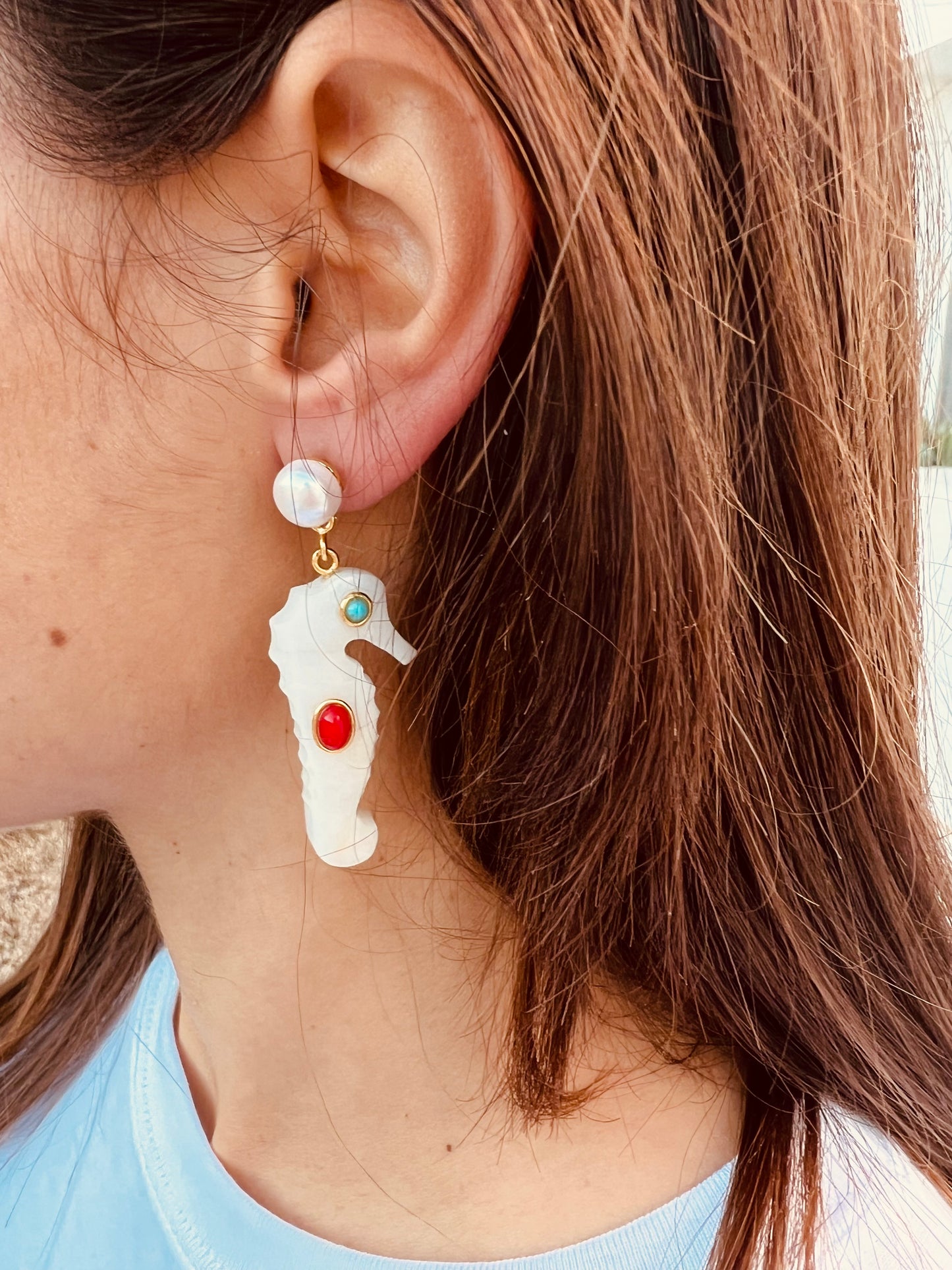 Boucles d'oreilles - Stella Marina Vert