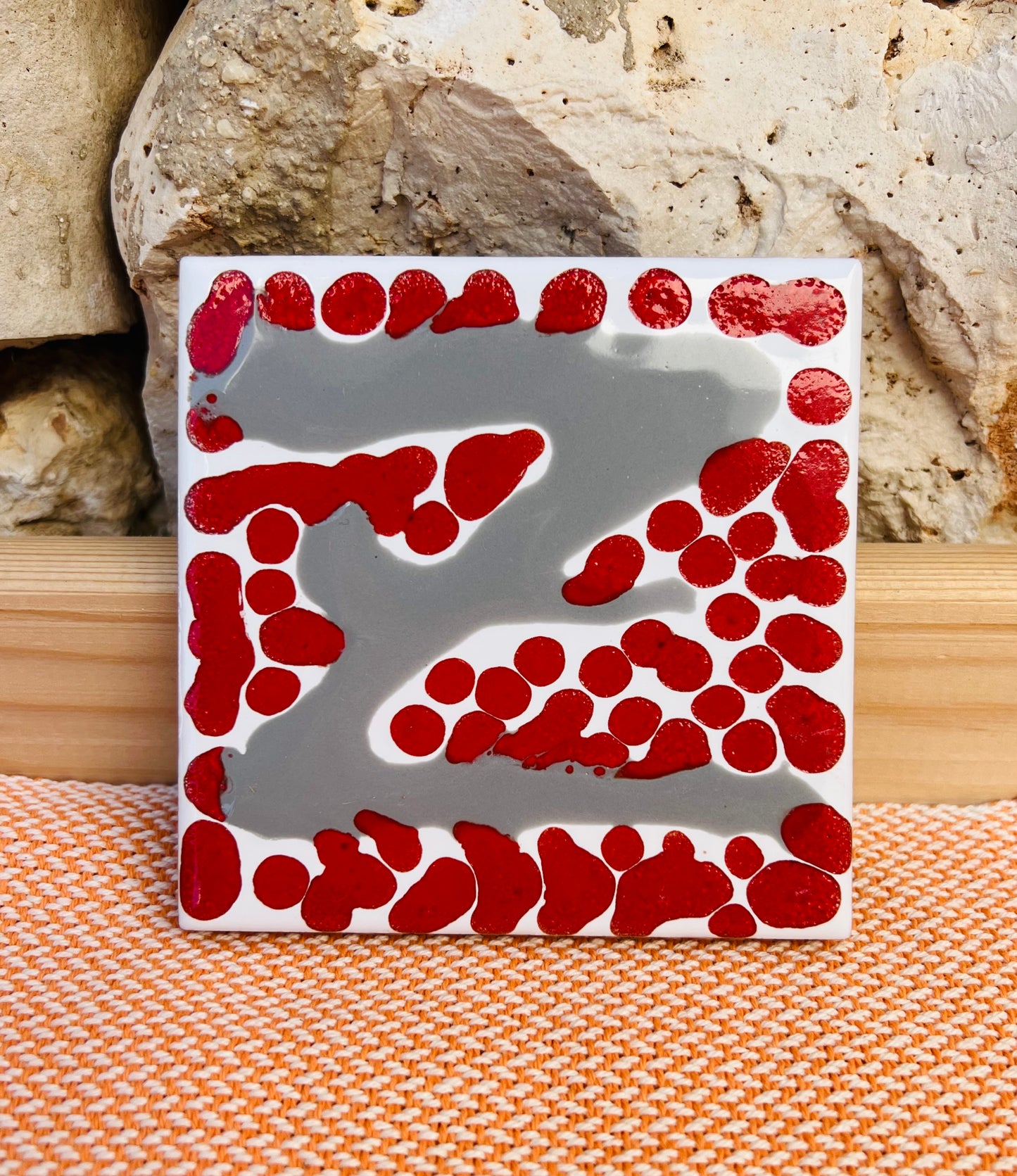 Plate - Ceramic tile letter Z