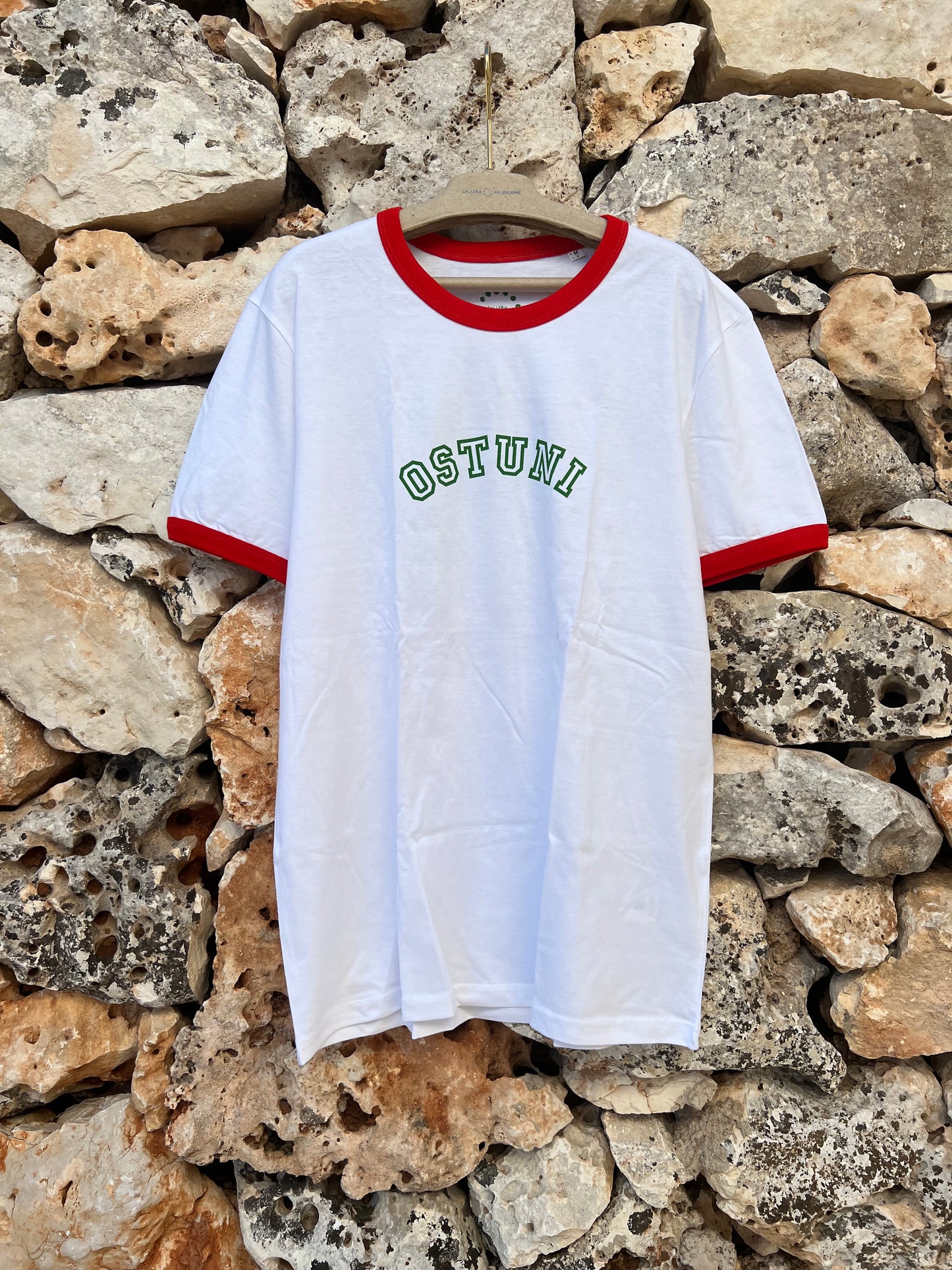 T-shirt - Ostuni Red Border Unisex