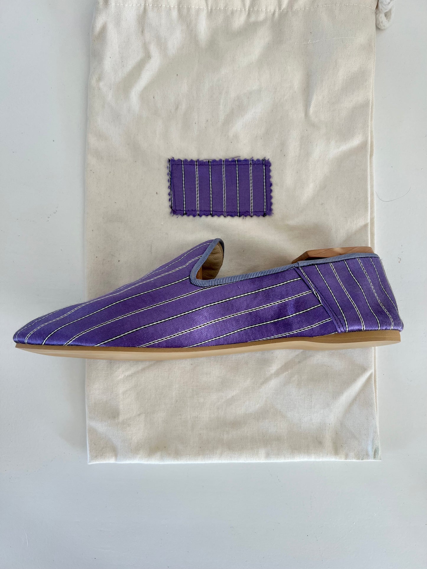 Shoes Women - Babouche - Purple Stripes