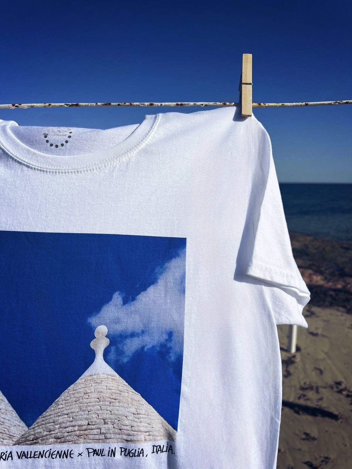 T-shirt - Photo Trulli Blanc