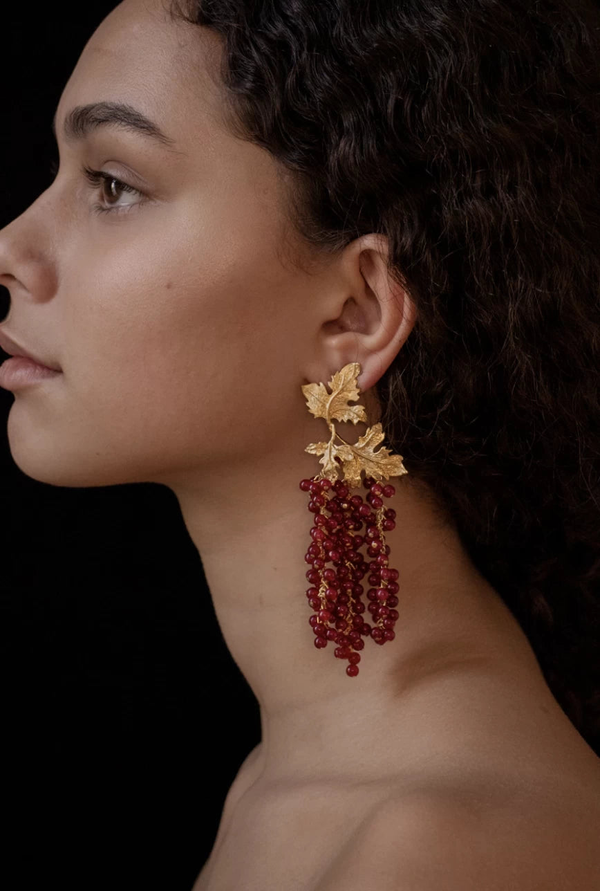 Earrings - LAILA RED