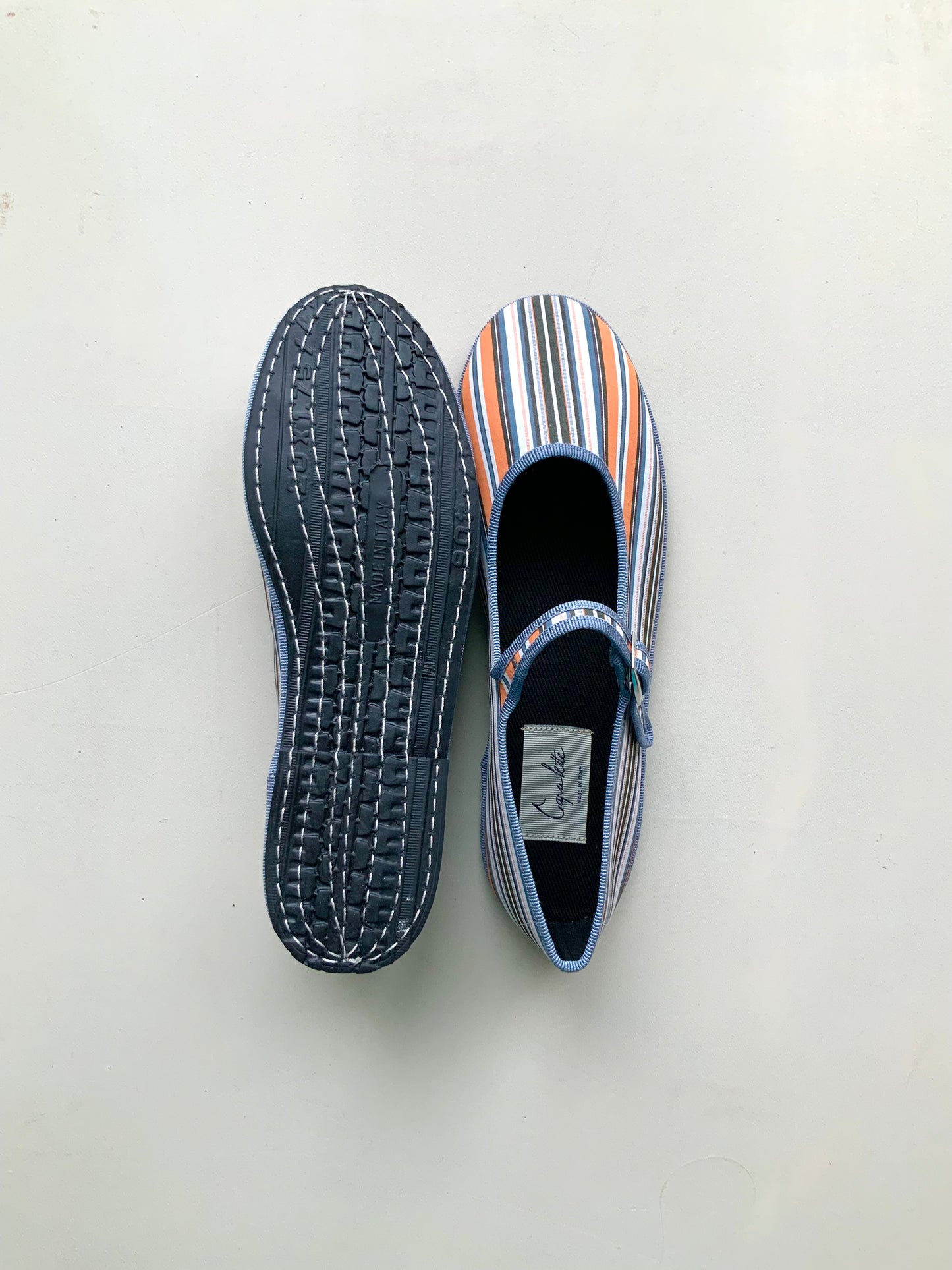 Shoes Women - Friulane Striped Orange Grey