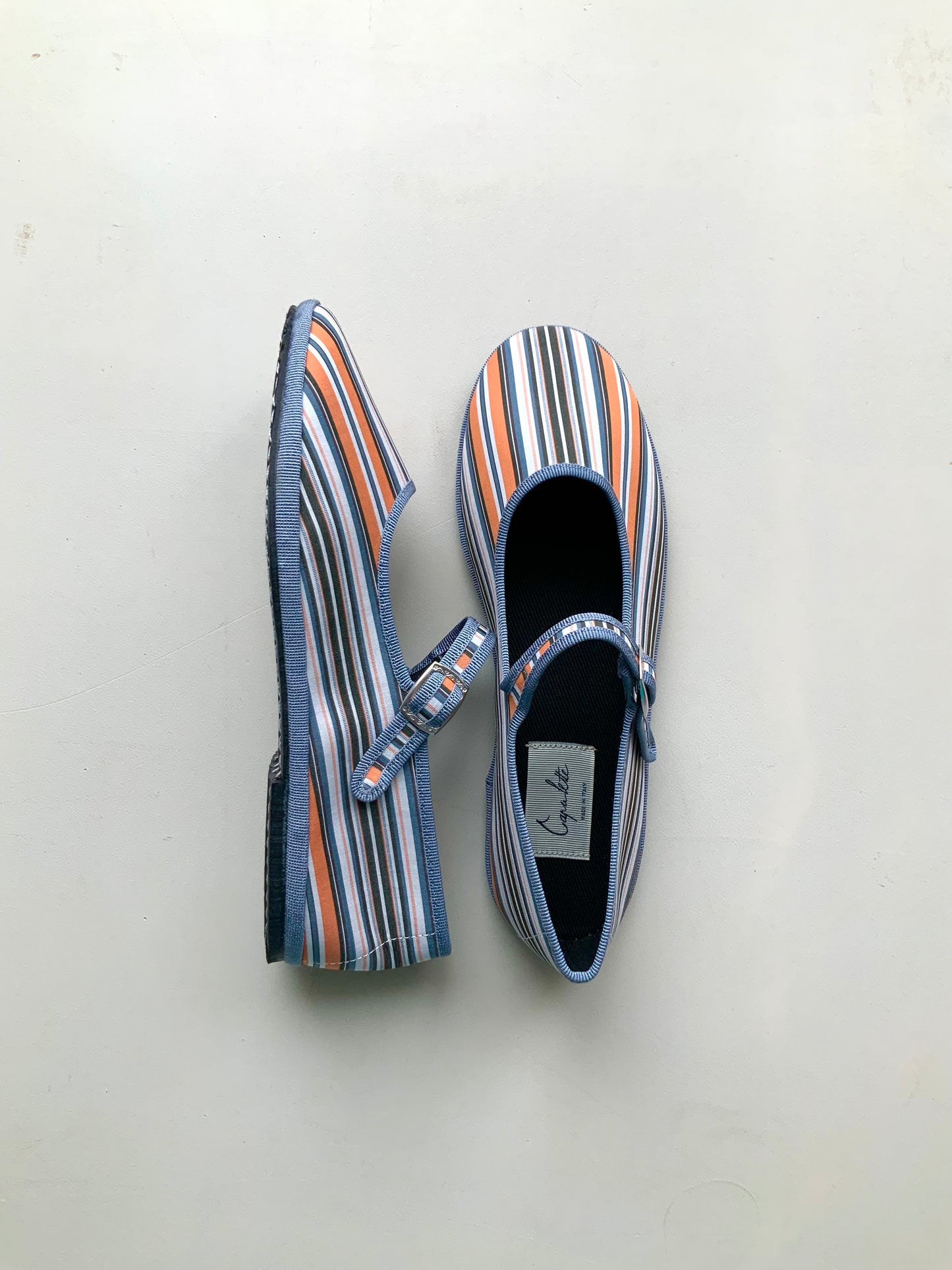 Shoes Women - Friulane Striped Orange Grey