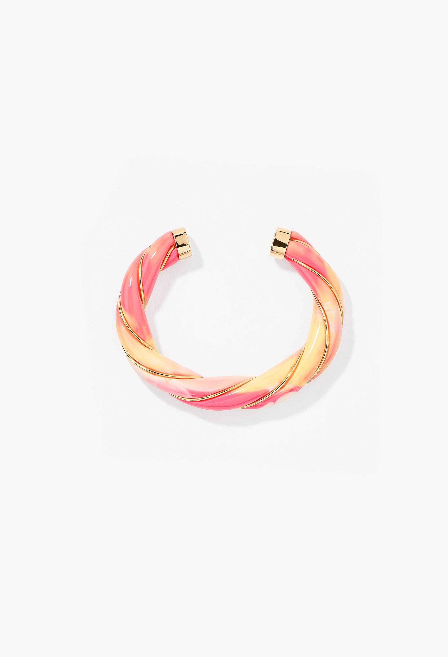 Bracelet - Jonc DIANA Tie & Dye Pink and yellow